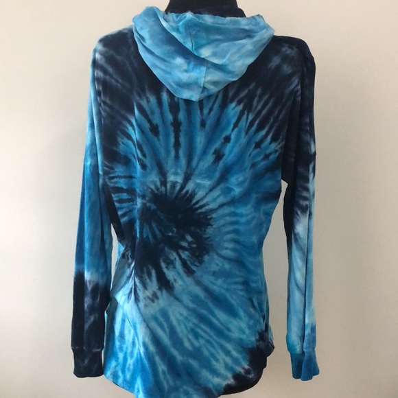 EXIST Tie Dye Sz S Long Sleeve Hoodie Top - Picture 2 of 4
